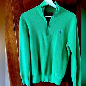 Ralph Lauren Polo Quarter zip- Medium Green